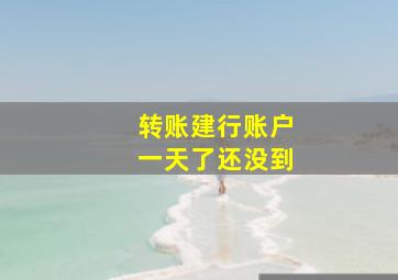 转账建行账户一天了还没到