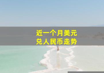 近一个月美元兑人民币走势