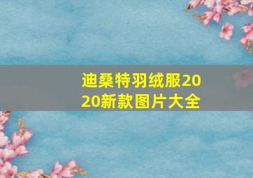 迪桑特羽绒服2020新款图片大全