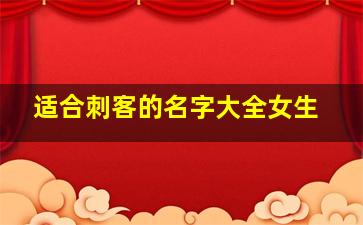 适合刺客的名字大全女生