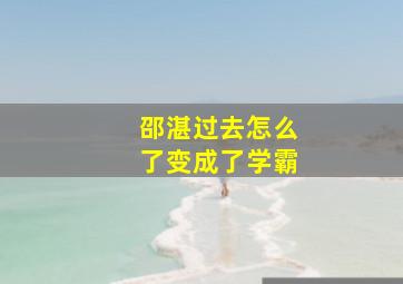 邵湛过去怎么了变成了学霸