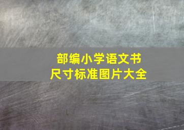 部编小学语文书尺寸标准图片大全