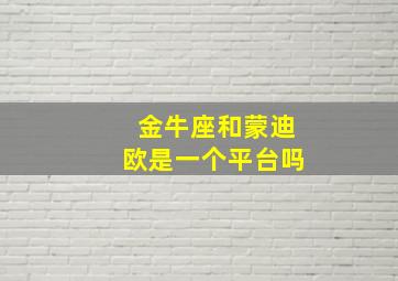 金牛座和蒙迪欧是一个平台吗