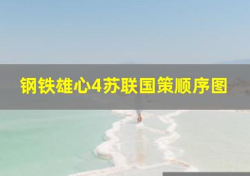 钢铁雄心4苏联国策顺序图