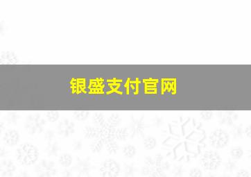 银盛支付官网