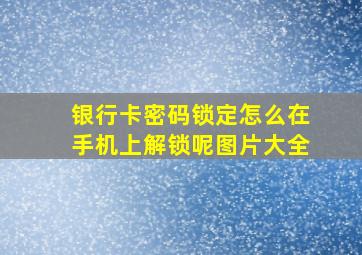 银行卡密码锁定怎么在手机上解锁呢图片大全