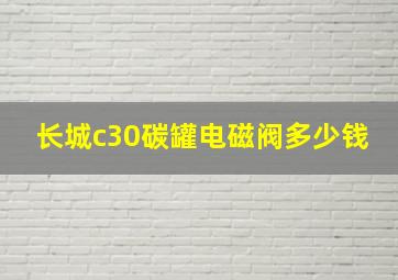 长城c30碳罐电磁阀多少钱