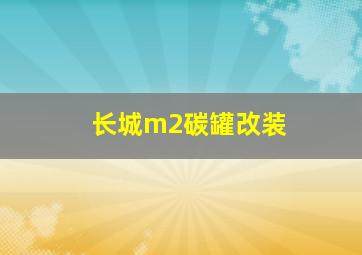 长城m2碳罐改装