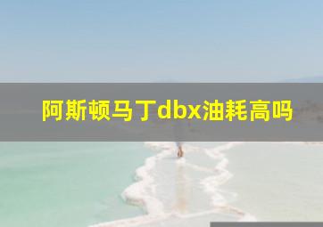 阿斯顿马丁dbx油耗高吗