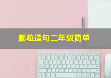 颗粒造句二年级简单