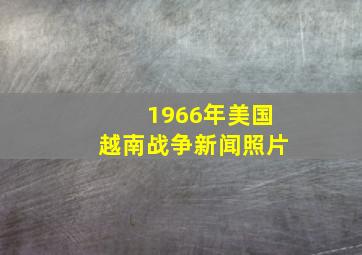 1966年美国越南战争新闻照片