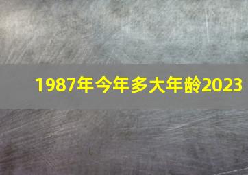 1987年今年多大年龄2023