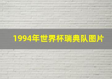 1994年世界杯瑞典队图片