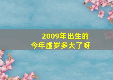 2009年出生的今年虚岁多大了呀