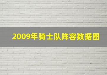 2009年骑士队阵容数据图