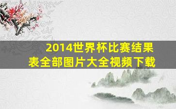 2014世界杯比赛结果表全部图片大全视频下载