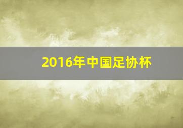 2016年中国足协杯