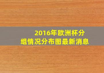 2016年欧洲杯分组情况分布图最新消息