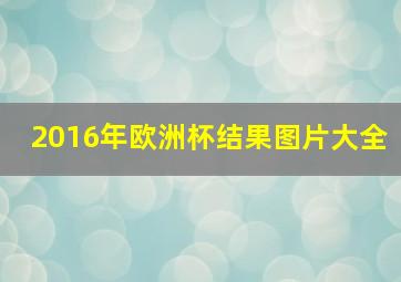 2016年欧洲杯结果图片大全