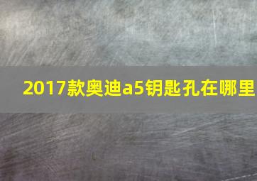 2017款奥迪a5钥匙孔在哪里