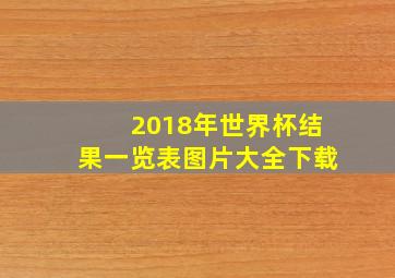 2018年世界杯结果一览表图片大全下载