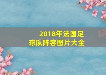 2018年法国足球队阵容图片大全