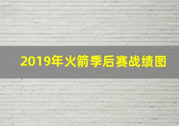 2019年火箭季后赛战绩图