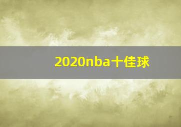 2020nba十佳球