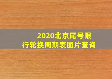 2020北京尾号限行轮换周期表图片查询