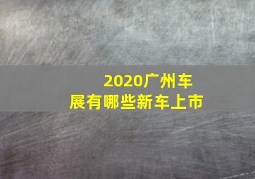 2020广州车展有哪些新车上市