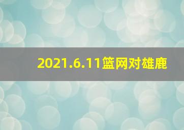 2021.6.11篮网对雄鹿