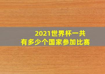 2021世界杯一共有多少个国家参加比赛