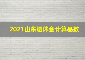 2021山东退休金计算基数