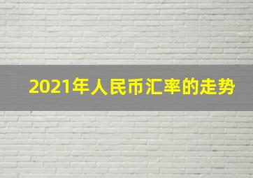 2021年人民币汇率的走势