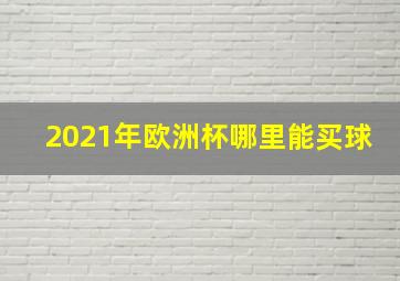 2021年欧洲杯哪里能买球