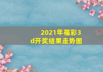 2021年福彩3d开奖结果走势图