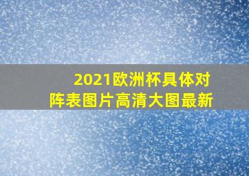 2021欧洲杯具体对阵表图片高清大图最新