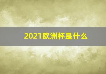 2021欧洲杯是什么