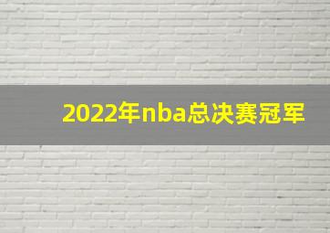 2022年nba总决赛冠军