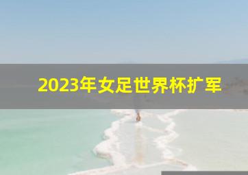 2023年女足世界杯扩军