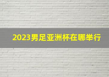 2023男足亚洲杯在哪举行