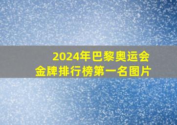 2024年巴黎奥运会金牌排行榜第一名图片