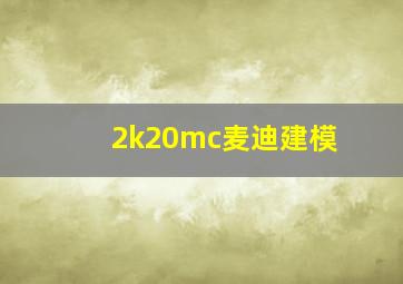 2k20mc麦迪建模