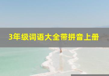 3年级词语大全带拼音上册