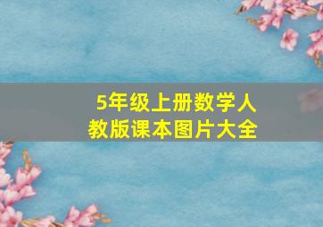 5年级上册数学人教版课本图片大全