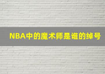 NBA中的魔术师是谁的绰号