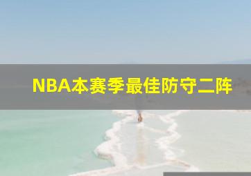 NBA本赛季最佳防守二阵