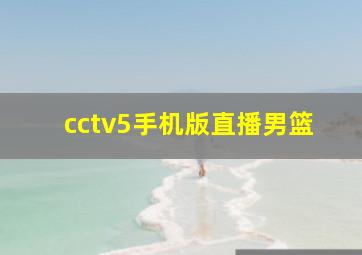 cctv5手机版直播男篮