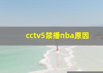 cctv5禁播nba原因