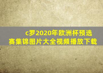 c罗2020年欧洲杯预选赛集锦图片大全视频播放下载